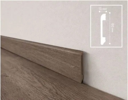 Плинтус 80x13x2000мм UHD Polymer, Solid Дуб Шато в интернет-магазине Akvilon.kz