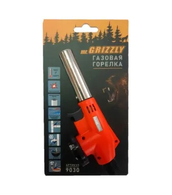 Газовая горелка с пьезоподжигом регулируемая, Grizzly Купить Газовая горелка с пьезоподжигом регулируемая, Grizzly в интернет-магазине Akvilon.kz