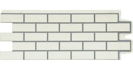 Купить Панель фасадная Состаренный кирпич, 995x390 мм, молочный, Grand Line в интернет-магазине Akvilon.kz