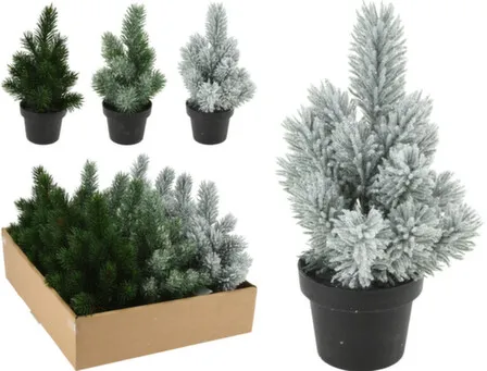 Купить Декорация Ель в горшке, разм. 13x13x22см, в асс, Koopman в интернет-магазине Akvilon.kz