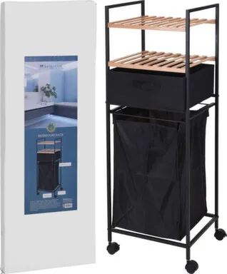 Купить Стеллаж для ванной комнаты, на колёсах 38,8x32,5x109 см, Koopman в интернет-магазине Akvilon.kz