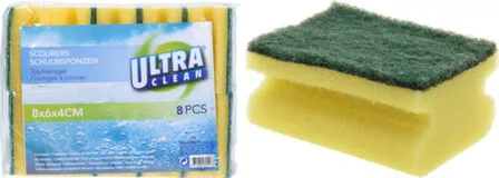 Купить Губка для мытья посуды, разм 8x6x4см, набор 8шт, Koopman в интернет-магазине Akvilon.kz