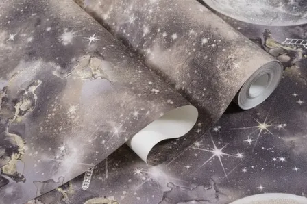 Купить Обои виниловые на флизелиновой основе Космос, база, бежевый, 1,06x10 м, Артекс в интернет-магазине Akvilon.kz