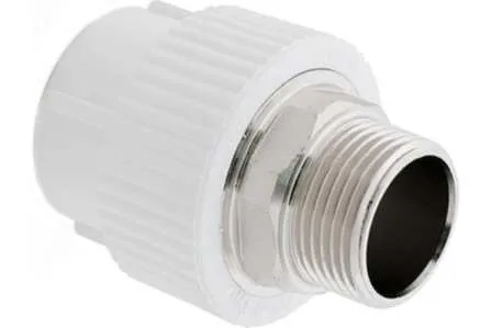 Купить Муфта полипропиленовая комбинированная d 32x1, под ключ, наружная резьба, РТП в интернет-магазине Akvilon.kz