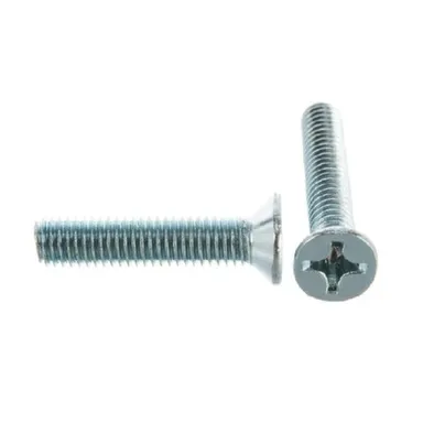 Купить Винт с потайной головкой DIN 965, белый цинк, М5x25 мм, 10 шт, Стройбат в интернет-магазине Akvilon.kz