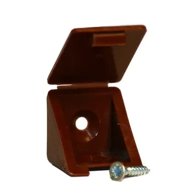 Купить Мебельный уголок с шурупом красное дерево (4 шт), Tech-KREP в интернет-магазине Akvilon.kz
