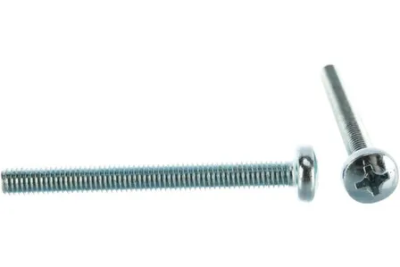 Купить Винт пкр. DIN 7985 М4x50 (белый цинк 7 шт), Стройбат в интернет-магазине Akvilon.kz