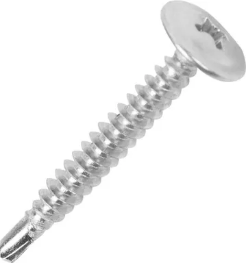 Купить Саморезы для тонк. пластин с буром 4,2x38 (белый цинк 8 шт), Стройбат в интернет-магазине Akvilon.kz