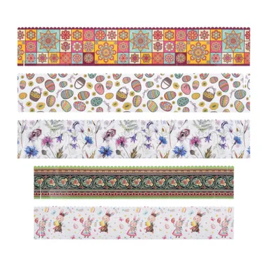 Купить Набор бумажных ободков для куличей Пасхальный 5шт (7x43см 2шт, 8x50см 3шт) Marmition в интернет-магазине Akvilon.kz