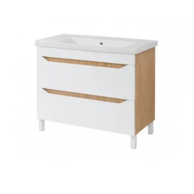 Купить Тумба Арболь 80 Светлый дуб с умывальником Sava 80 см, Сансервис в интернет-магазине Akvilon.kz