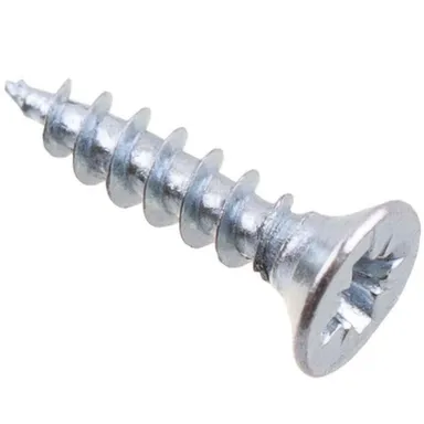 Купить Саморезы универсальные 2,5x12 мм, белый цинк, 500 шт, Стройбат в интернет-магазине Akvilon.kz