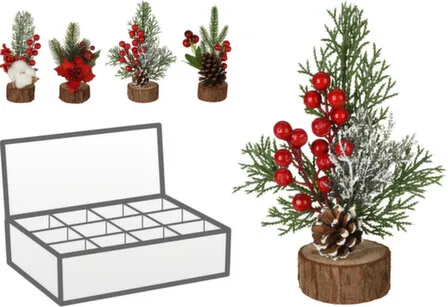 Купить Декорация Рождественская композиция разм. 6,5x6,5x21см, в асс, Koopman в интернет-магазине Akvilon.kz