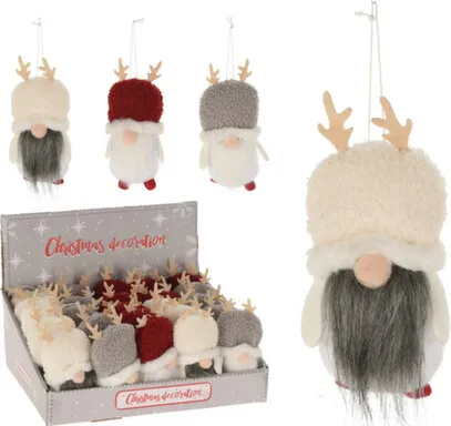 Купить Декорация подвесная Гном разм. 8x2,5x18см, в асс, Koopman в интернет-магазине Akvilon.kz