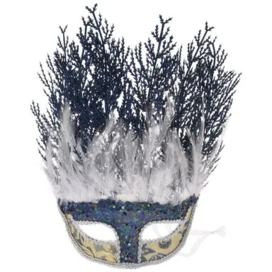Купить Маска карнавальная, цвет тёмно-голубой, разм. 29x7x30см, Koopman в интернет-магазине Akvilon.kz
