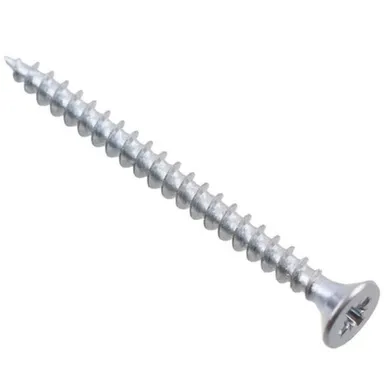 Купить Саморезы универсальные 3x35 мм, белый цинк, 200 шт, Стройбат в интернет-магазине Akvilon.kz