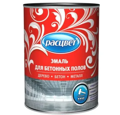 Купить Эмаль Расцвет для бетонных полов серая 2,7 кг в интернет-магазине Akvilon.kz