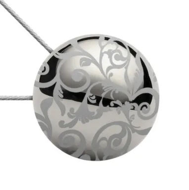 Купить Магнитная клипса с тросом № 1У кружево хром, Ø45 мм, LM Decor в интернет-магазине Akvilon.kz