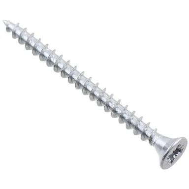 Купить Саморезы универсальные 3,5x45 мм, белый цинк, 200 шт, Стройбат в интернет-магазине Akvilon.kz