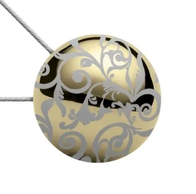 Купить Магнитная клипса с тросом № 2УЗ кружево золото, Ø45 мм, LM Decor в интернет-магазине Akvilon.kz