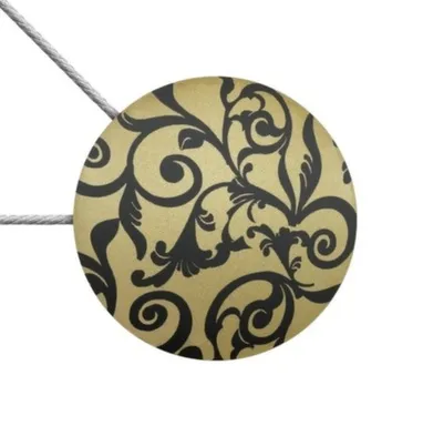 Купить Магнитная клипса с тросом № 4У кружево матовое золото, Ø45 мм, LM Decor в интернет-магазине Akvilon.kz