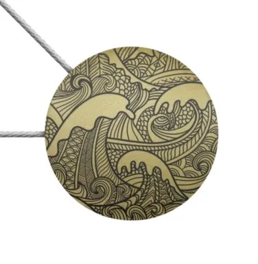 Купить Магнитная клипса с тросом № 4Ч кружево матовое золото, Ø45 мм, LM Decor в интернет-магазине Akvilon.kz