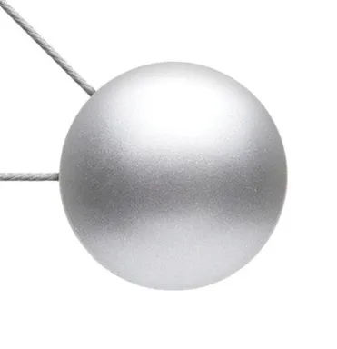 Купить Магнитная клипса с тросом № 3 матовое серебро, Ø45 мм, LM Decor в интернет-магазине Akvilon.kz