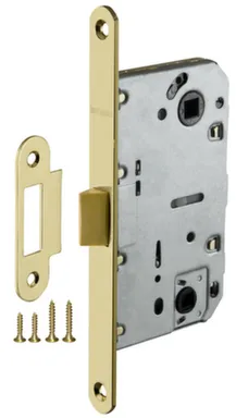 Корпус замка Fuaro PLASTIC P96WC-50 (под фиксатор) Sg мат золото в интернет-магазине Akvilon.kz