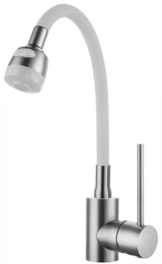 Купить Смеситель для кухни с гибким изливом DA 4-4-W, белый, Daiva в интернет-магазине Akvilon.kz