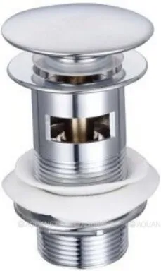 Купить Донный клапан 1 1/4" с переливом Round,Aquanet в интернет-магазине Akvilon.kz