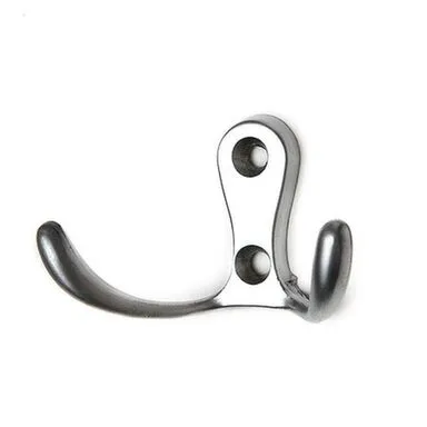 Купить Крючок "207" 2-х рожковый сатин (1 шт), Tech-KREP в интернет-магазине Akvilon.kz