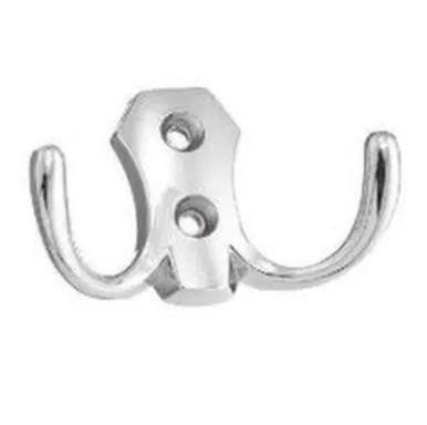 Купить Крючок "2405" 2-х рожковый сатин (1 шт), Tech-KREP в интернет-магазине Akvilon.kz