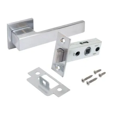 Купить Комплект ручек с защелкой ПОЛО мат.хром Аллюр в интернет-магазине Akvilon.kz