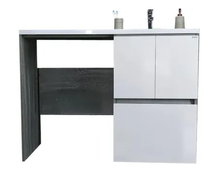 Купить Тумба Камила/Бэлла Норма Н1 с умывальником Камила правый 120 см, бетон, Домино в интернет-магазине Akvilon.kz