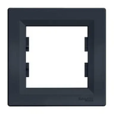 Купить Антрацит рамка 1- местная Asfora в интернет-магазине Akvilon.kz