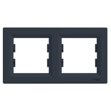 Купить Антрацит рамка 2- местная Asfora в интернет-магазине Akvilon.kz