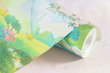 Купить Обои виниловые на флизелиновой основе Дисней Рапунцель, мотив, фиолетовый, 1,06x10 м, Артекс в интернет-магазине Akvilon.kz