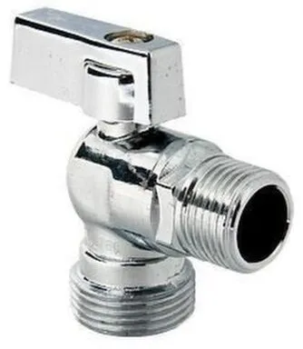 Купить Кран шаровой угловой для бытовых устройств Valteс наруж-наруж резьба 1/2x3/4 в интернет-магазине Akvilon.kz