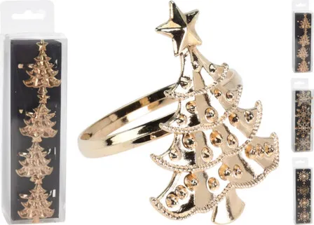 Купить Кольцо для салфеток, 5x5 см, набор 4 шт, в ассортименте, Koopman в интернет-магазине Akvilon.kz