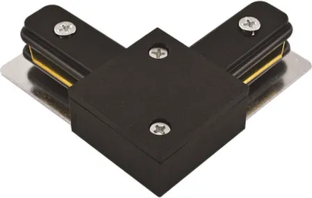 Купить Коннектор L образный черный для шинопровода в интернет-магазине Akvilon.kz