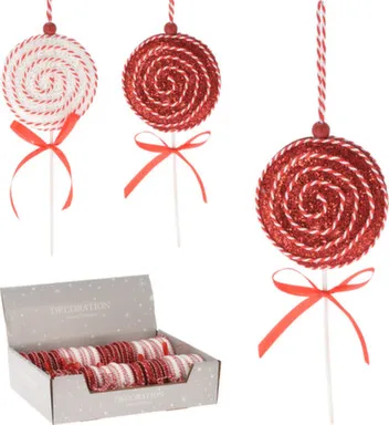 Купить Декорация подвесная Леденец разм. 8x1x20,5см в асс, Koopman в интернет-магазине Akvilon.kz