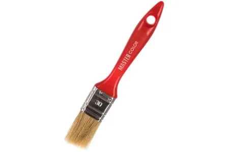 Купить Кисть флейц., ширина 30 мм, толщ. 12 мм, 70% ПБT/30% светл.натур. щетина, нерж. обжим, пласт. ручка. в интернет-магазине Akvilon.kz