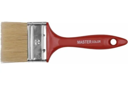 Купить Кисть флейц., ширина 70 мм, толщ. 16 мм, 70% ПБT/30% светл.натур. щетина, нерж. обжим, пласт. ручка в интернет-магазине Akvilon.kz