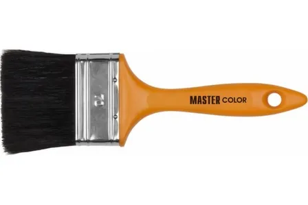 Купить Кисть флейц., ширина 70 мм, толщ. 16 мм, 70% ПБT/30% чёрн.натур. щетина, нерж. обжим, пласт. ручка в интернет-магазине Akvilon.kz