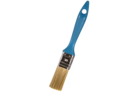 Купить Кисть флейц., ширина 30 мм, толщ. 12 мм, ПЭТ-щетина, нерж. обжим, пласт. ручка в интернет-магазине Akvilon.kz