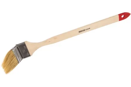 Купить Радиаторная кисть, ширина 65 мм, толщ. 13 мм, натур. щетина, нерж. обжим, деревянная ручка в интернет-магазине Akvilon.kz