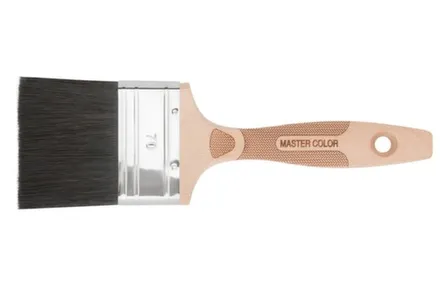 Купить Кисть флейц., ширина 70 мм, толщ. 16 мм, 70% ПБT/30% чёрн.натур. щетина, нерж. обжим, ручка тверд.дерева в интернет-магазине Akvilon.kz