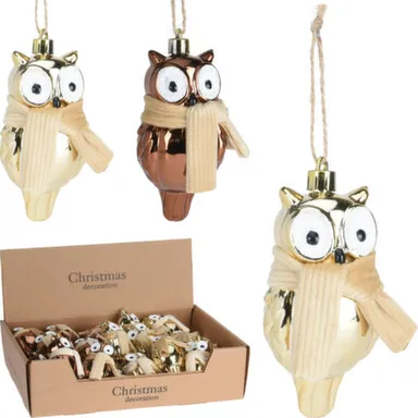 Купить Декорация подвесная Сова длина 9см в асс, Koopman в интернет-магазине Akvilon.kz