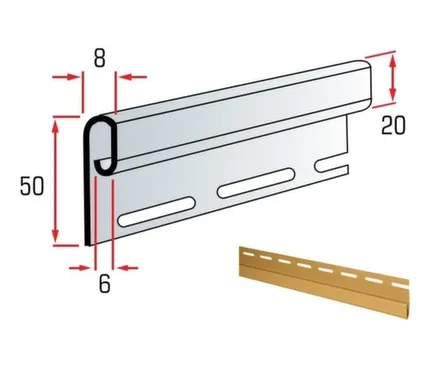 Купить Планка финишная Альта Профиль 3000 мм золотистый в интернет-магазине Akvilon.kz