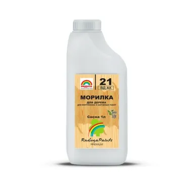 Купить Морилка Радуга для дерева 1 л Сосна в интернет-магазине Akvilon.kz