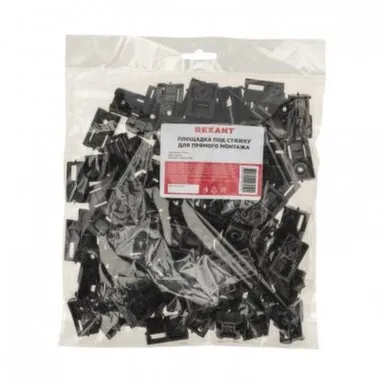 Купить Площадка под стяжку для прямого монтажа черн. (уп.100шт) REXANT в интернет-магазине Akvilon.kz